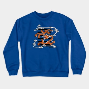 Flying dragon in the sky Crewneck Sweatshirt